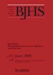 The British Journal for the History of Science